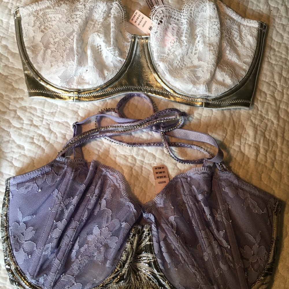Victoria Secret 2 sexy bras Dream angels sz 32ddd
